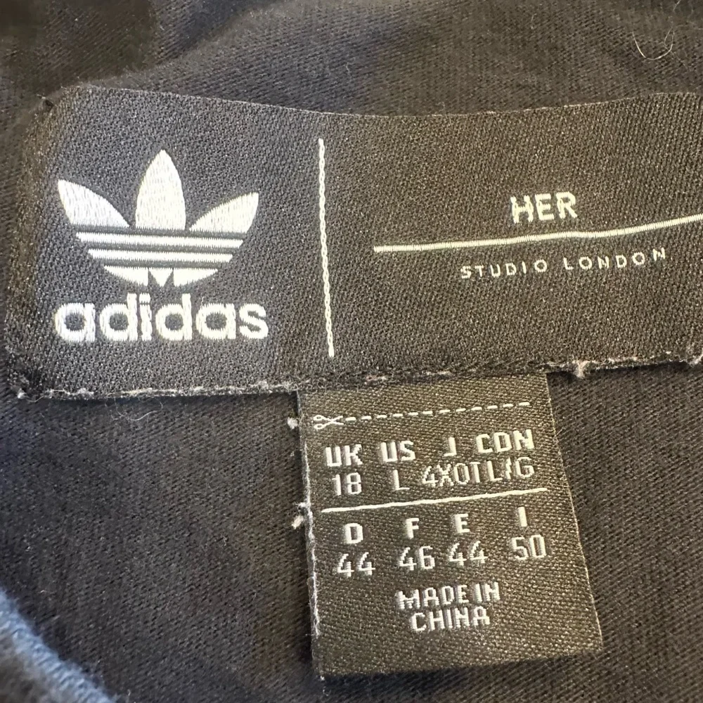 adidas x Her Studio London Large Black Tee Trefoil Logo - Picture 3 of 11